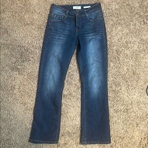 Angels Women’s Blue Boot Cut Jeans with Classic Fading Size 6